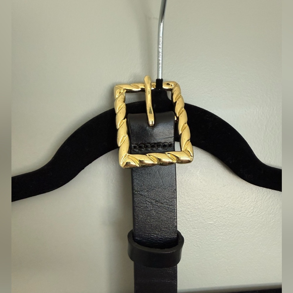 J. Crew Belt with Gold Twisted Buckle